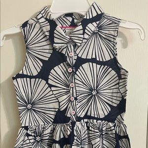 Girls Carter’s Navy and White Sleeveless Dress